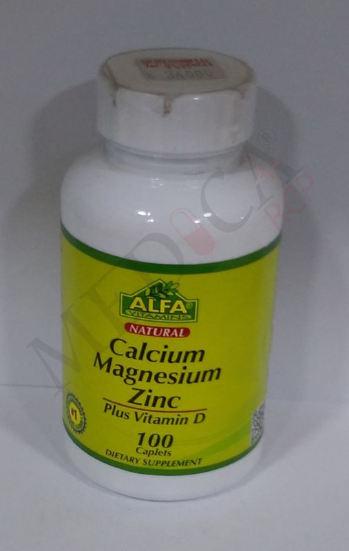 Alfa Vitamins Calcium Magnesium Zinc + Vitamin